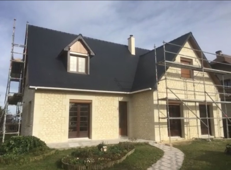 Notre réalisation rénovation de façade en pierre à Le Marais-la-Chapelle