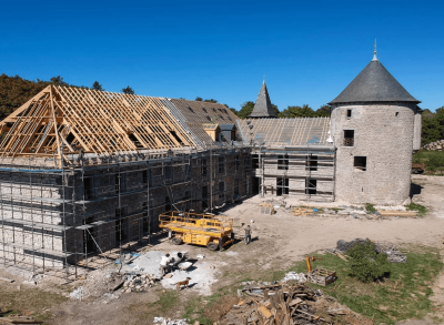 Restauration de château à Caen